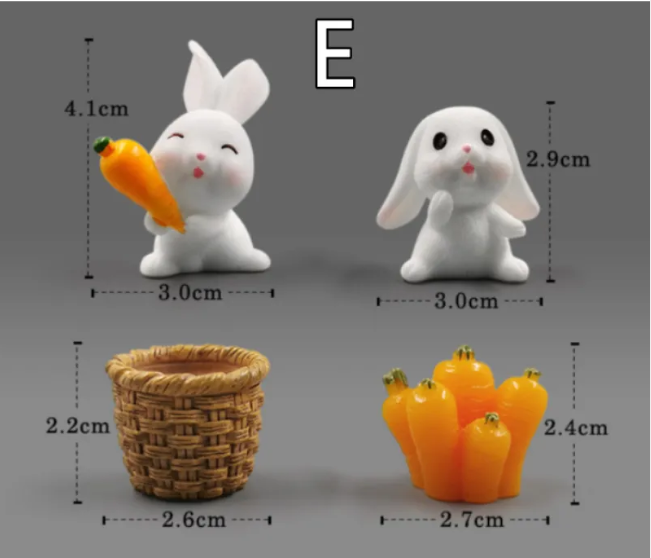 Mini Resin Animal Figurines – DIY Micro-Landscape Decor by Geo’s Online Store