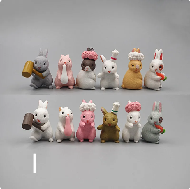 Mini Resin Animal Figurines – DIY Micro-Landscape Decor by Geo’s Online Store