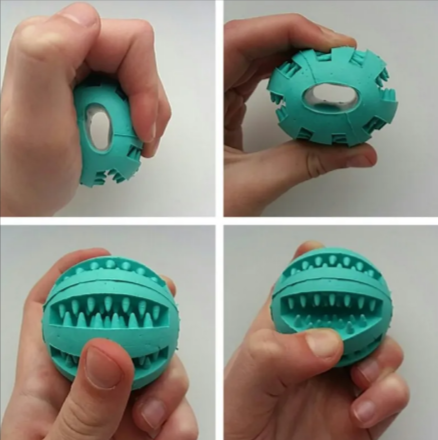 Interactive Rubber Slow Feeder Dog Ball by Geo’s Online Store