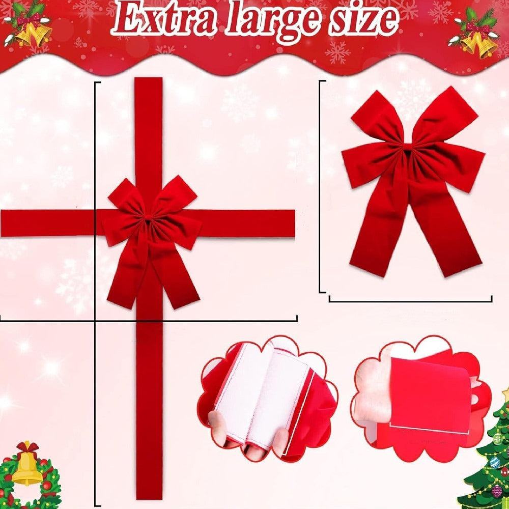 Christmas Door Hanging Bow Ribbon by Geo’s Online Store