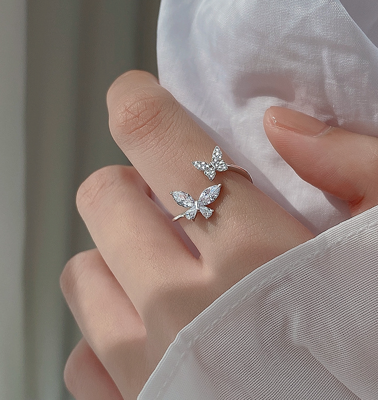 S925 Sterling Silver Butterfly Ring for Women by Geo’s Online Store