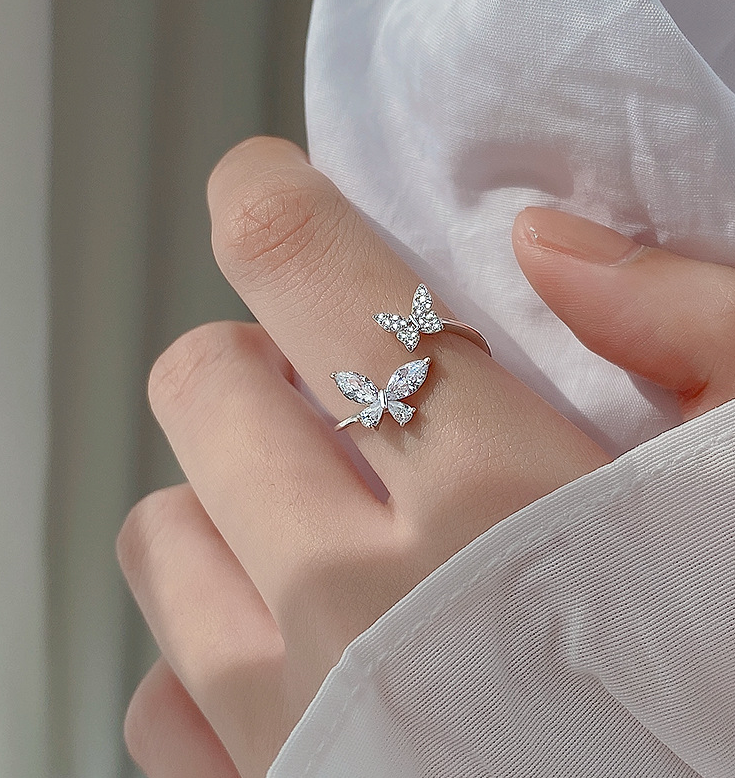 S925 Sterling Silver Butterfly Ring for Women by Geo’s Online Store
