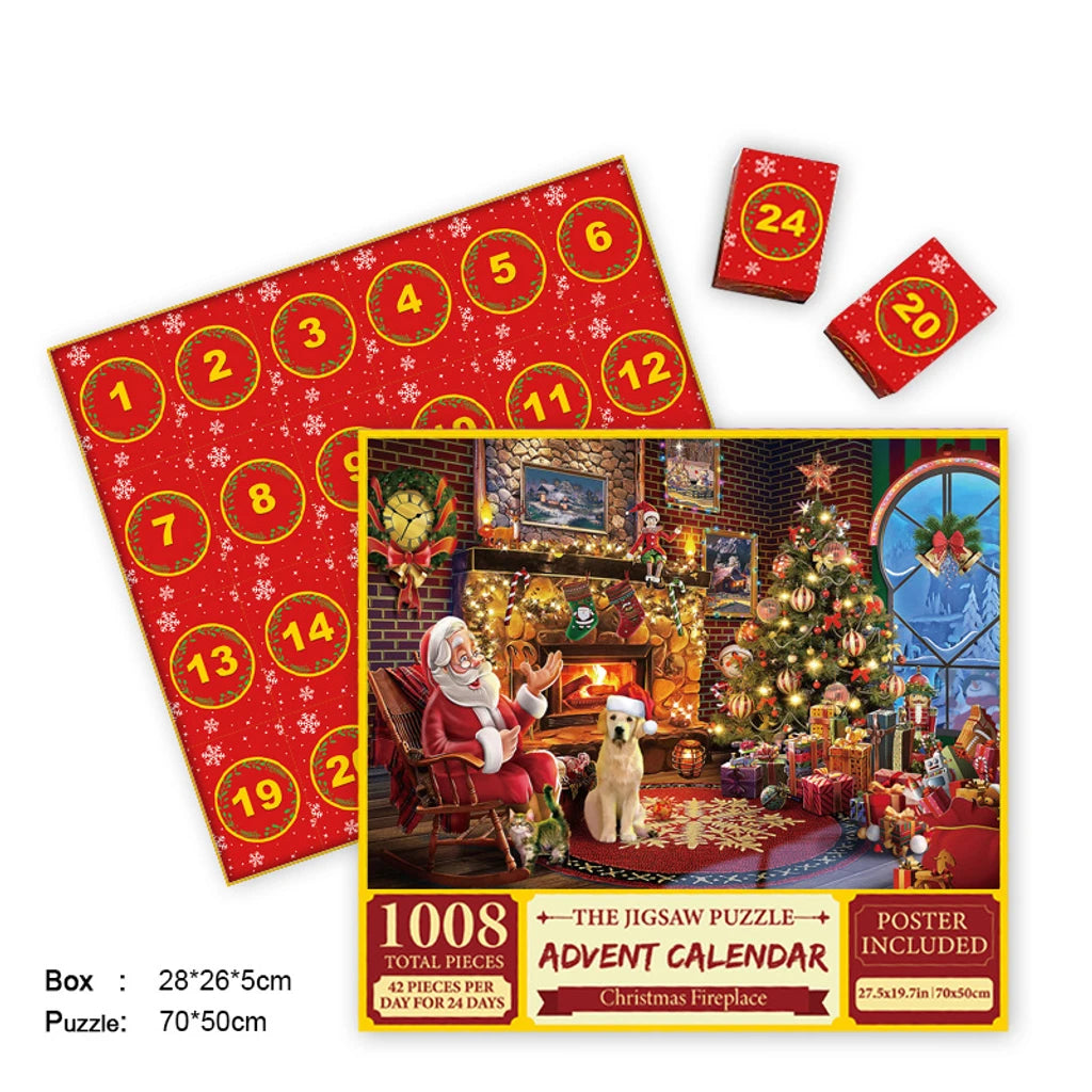 Merry Jigsaw Advent Calendar Puzzle by Geo’s Online Store