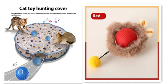 PurrPlay Self-Rolling Cat Toy Ball by Geo’s Online Store