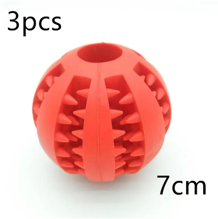 Interactive Rubber Slow Feeder Dog Ball by Geo’s Online Store