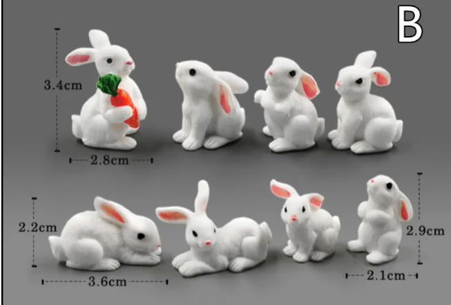 Mini Resin Animal Figurines – DIY Micro-Landscape Decor by Geo’s Online Store