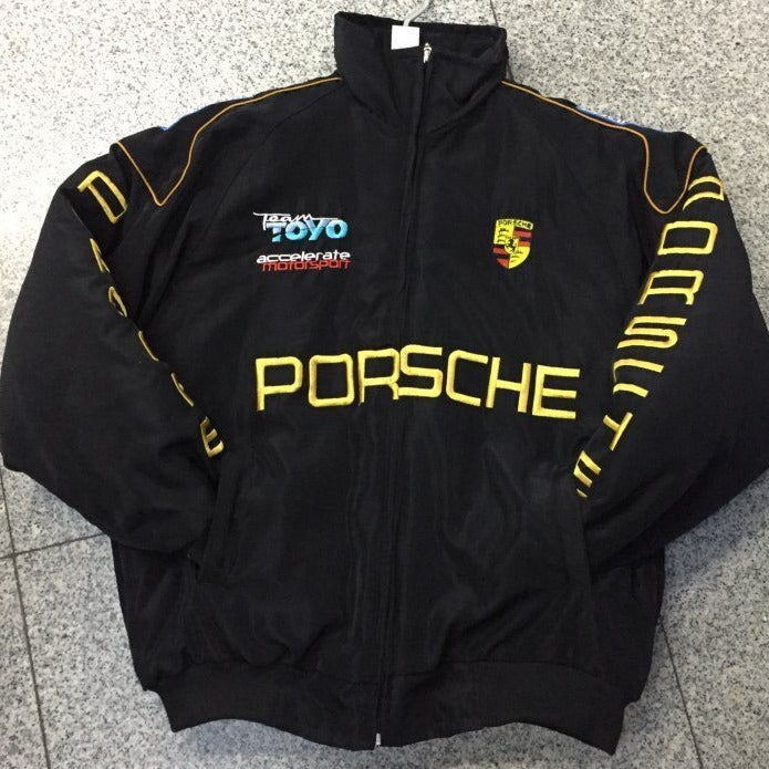 F1 Racing Jacket - Vintage Style Embroidered Outerwear by Geo’s Online Store