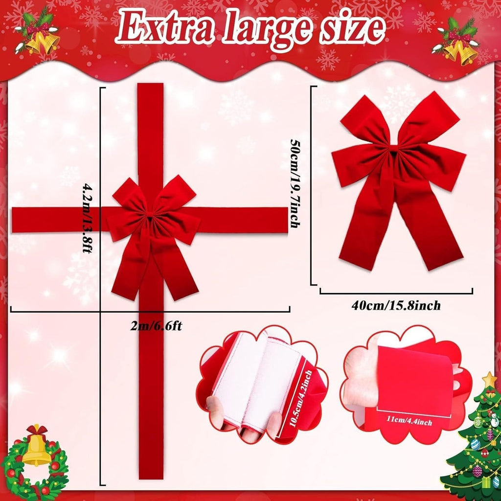 Christmas Door Hanging Bow Ribbon by Geo’s Online Store