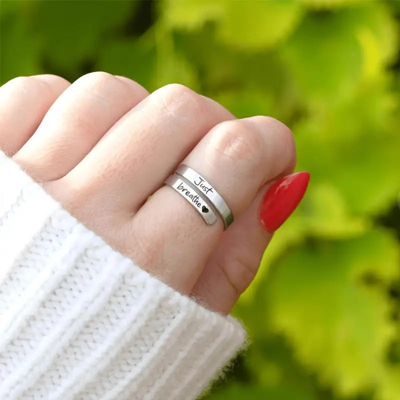 Silver Spiral Heart Ring by Geo’s Online Store