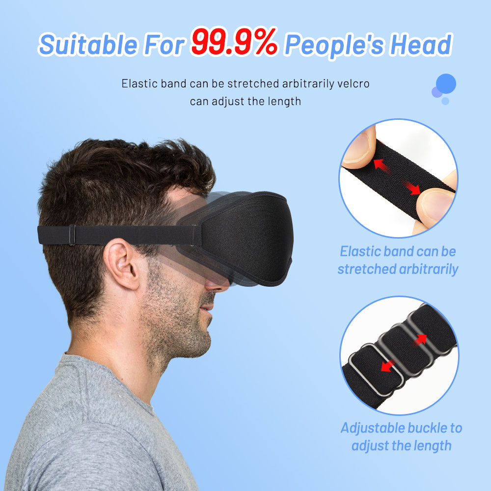 3D Natural Memory Foam Sleep Mask for Comfort by Geo’s Online Store