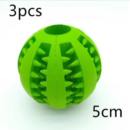 Interactive Rubber Slow Feeder Dog Ball by Geo’s Online Store