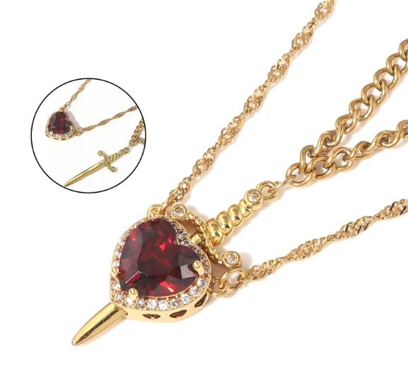 Love Dagger Necklace by Geo’s Online Store