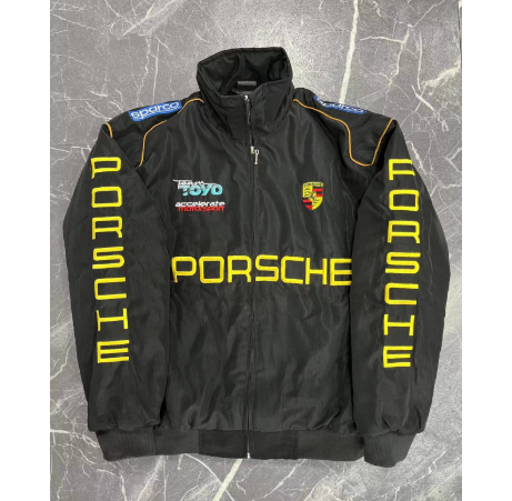 F1 Racing Jacket - Vintage Style Embroidered Outerwear by Geo’s Online Store