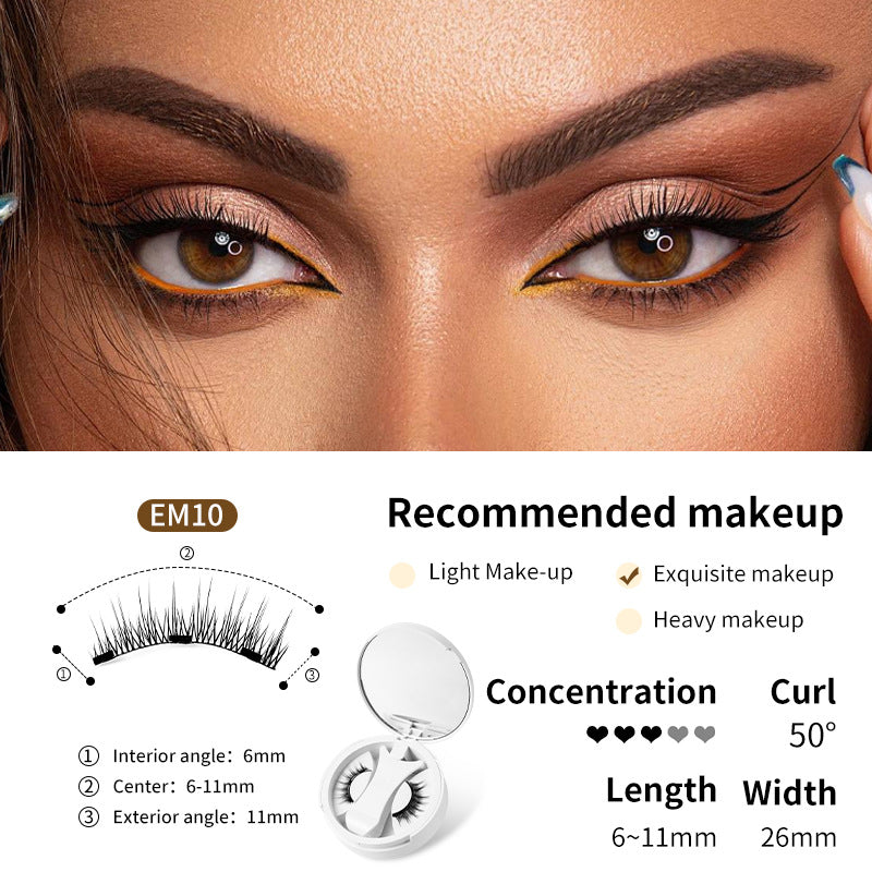 Magnetic False Eyelashes Set with Applicator by Geo’s Online Store