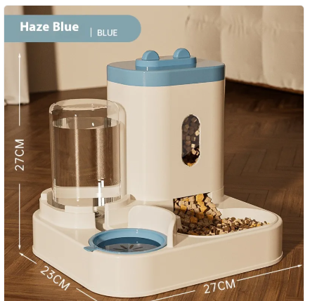 Automatic Pet Feeder Dog Basin Cat Bowl Supplies Water Dispenser by Geo’s Online Store