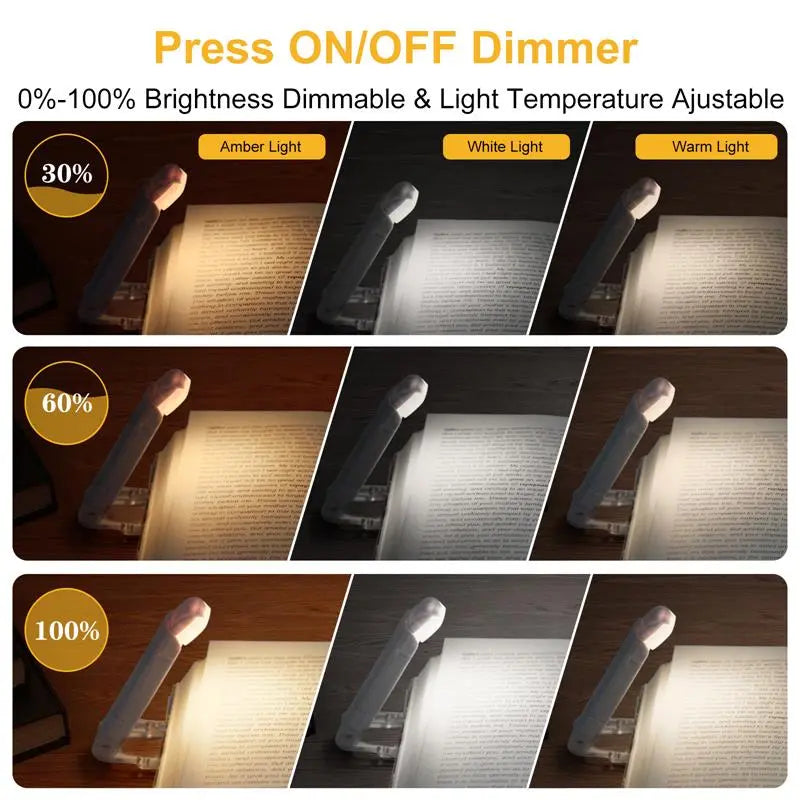 LED USB Rechargeable Book Light Reading Light Eye Protection by Geo’s Online Store