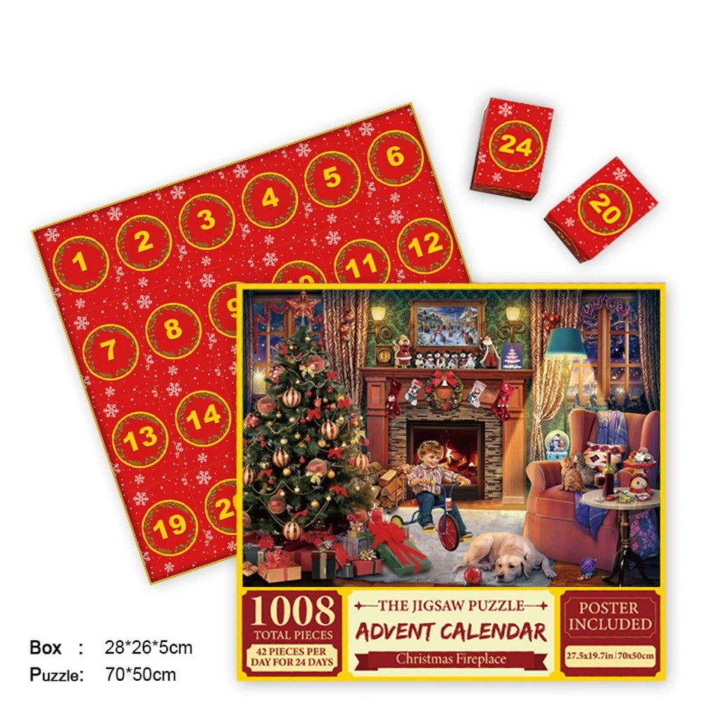 Merry Jigsaw Advent Calendar Puzzle by Geo’s Online Store