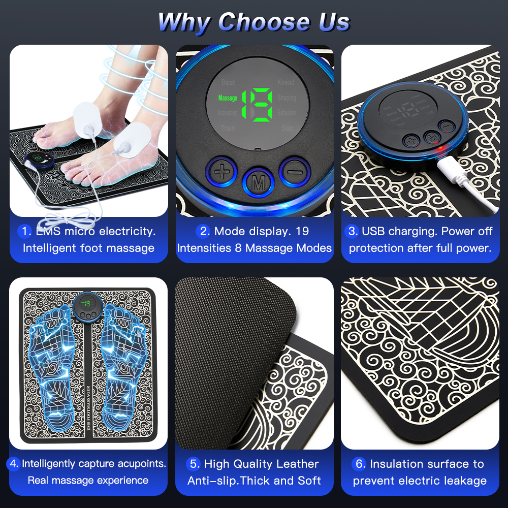 Rechargeable Foot Massage Pad by Geo’s Online Store