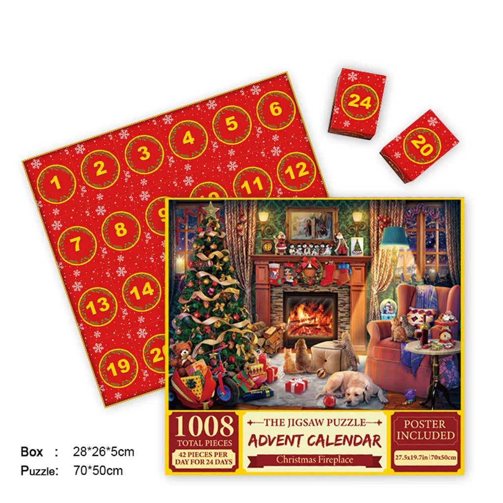 Merry Jigsaw Advent Calendar Puzzle by Geo’s Online Store