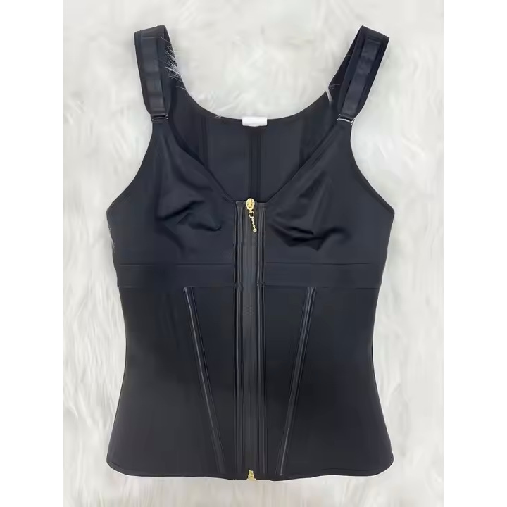 Mesh Waist Slimming Three-Breasted Shapewear Corset by Geo’s Online Store