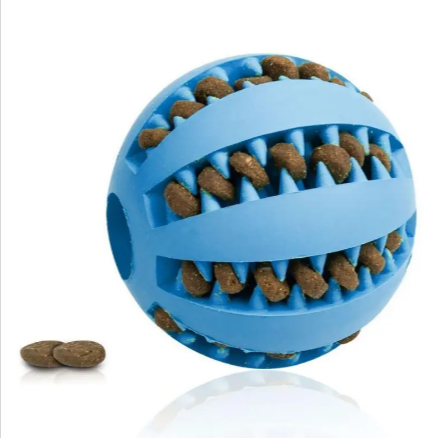 Interactive Rubber Slow Feeder Dog Ball by Geo’s Online Store