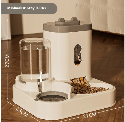 Automatic Pet Feeder Dog Basin Cat Bowl Supplies Water Dispenser by Geo’s Online Store
