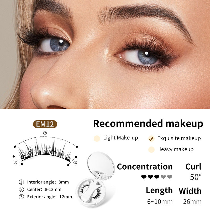 Magnetic False Eyelashes Set with Applicator by Geo’s Online Store