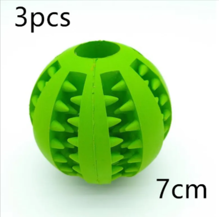 Interactive Rubber Slow Feeder Dog Ball by Geo’s Online Store
