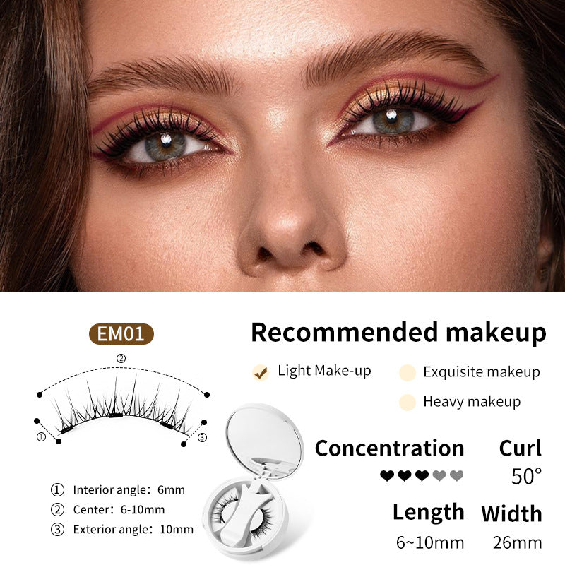 Magnetic False Eyelashes Set with Applicator by Geo’s Online Store