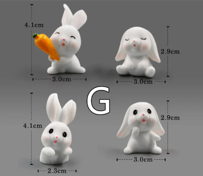 Mini Resin Animal Figurines – DIY Micro-Landscape Decor by Geo’s Online Store