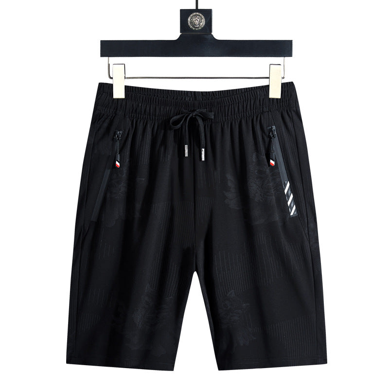 Thin Fitness Running Beach Five-Point Pants by Geo’s Online Store