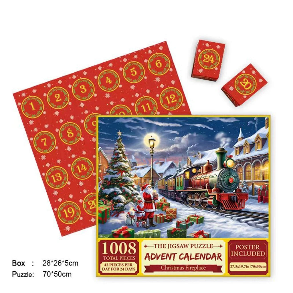 Merry Jigsaw Advent Calendar Puzzle by Geo’s Online Store