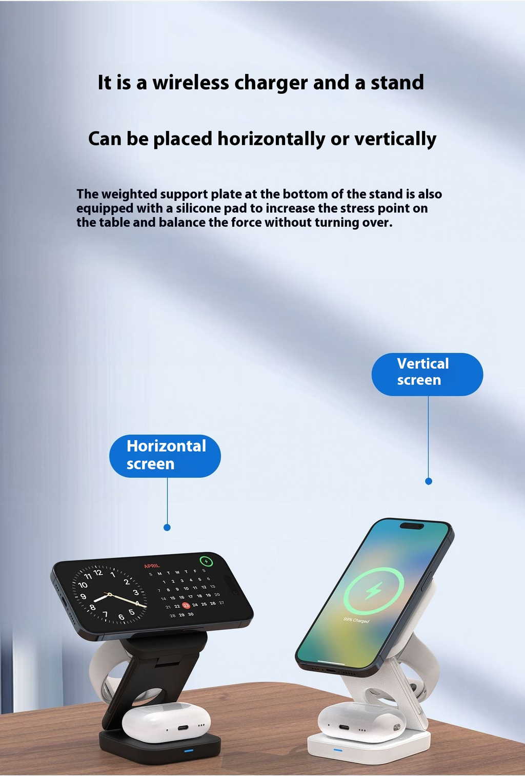 3 IN 1 FOLDABLE WIRELESS CHARGER by Geo’s Online Store