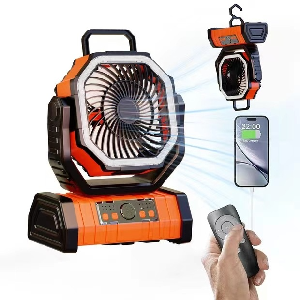 Outdoor Household Power Bank LED Light Camping Fan by Geo’s Online Store