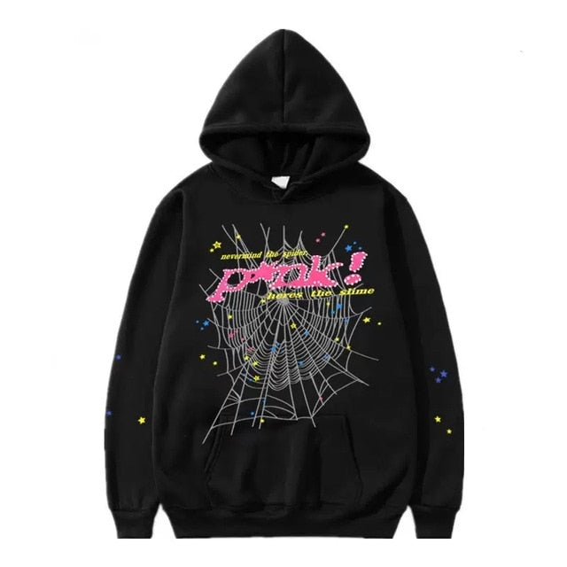 Spider Letter Prints Hoodies by Geo’s Online Store