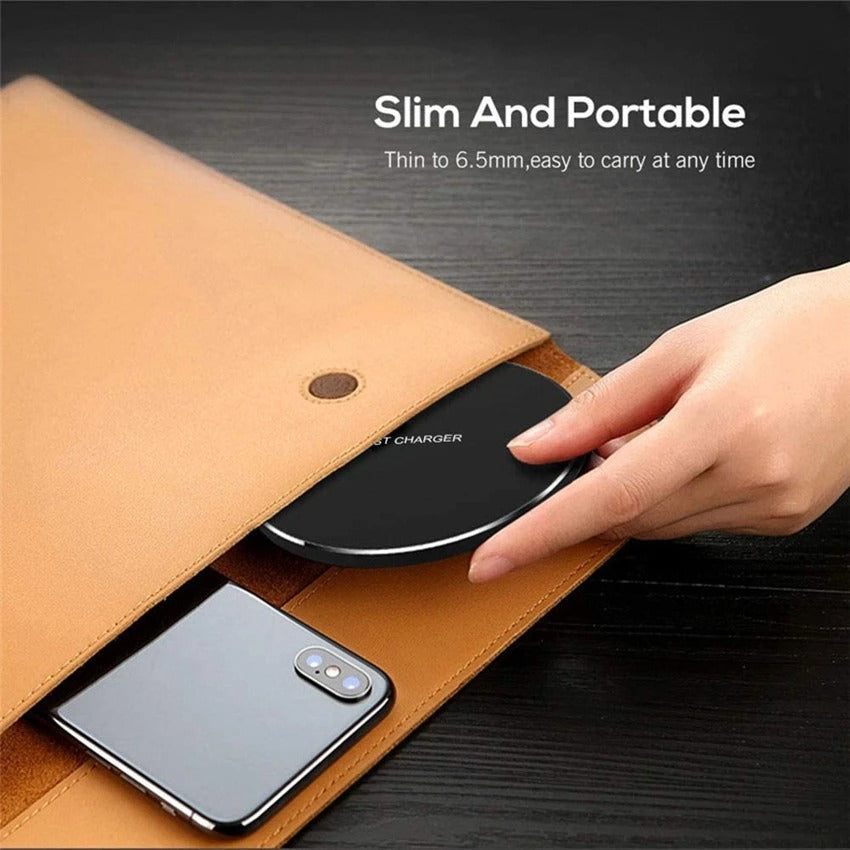 60W Wireless Charger Pad for iPhone & Samsung Phones by Geo’s Online Store
