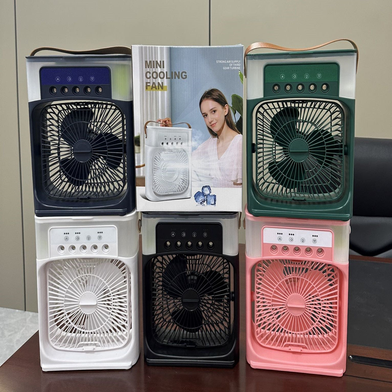 Portable 3-in-1 Air Cooler Fan – Mini AC for Room, Office & Car | Fast Cooling + Humidifier | Ships from USA 🇺🇸 | TikTok & Amazon Hot Seller! by Geo’s Online Store