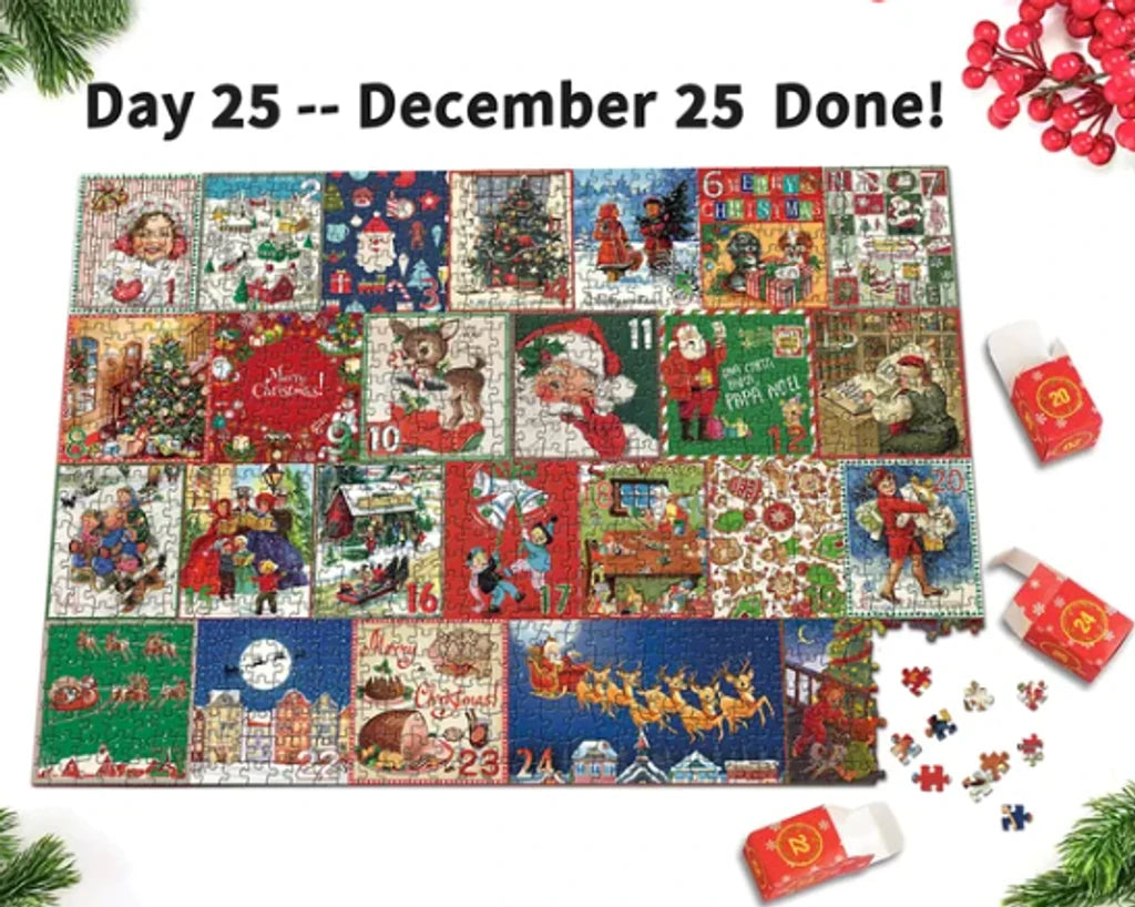 Merry Jigsaw Advent Calendar Puzzle by Geo’s Online Store