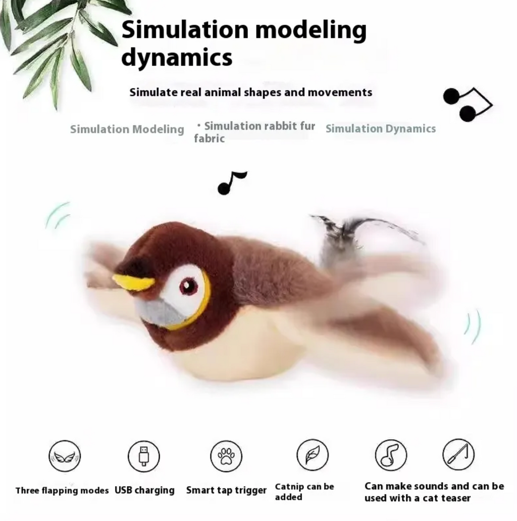 Plush Bird Pet Toy by Geo’s Online Store