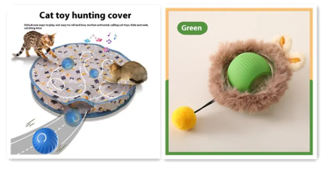 PurrPlay Self-Rolling Cat Toy Ball by Geo’s Online Store