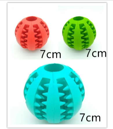 Interactive Rubber Slow Feeder Dog Ball by Geo’s Online Store