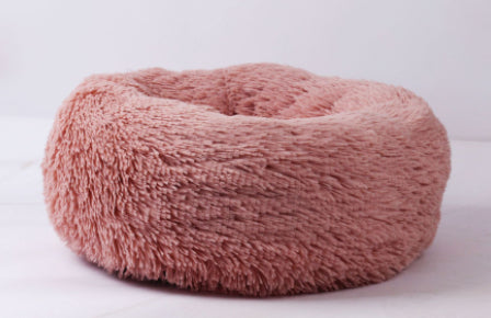 Round Plush Dog Bed for Small Dogs and Puppies by Geo’s Online Store