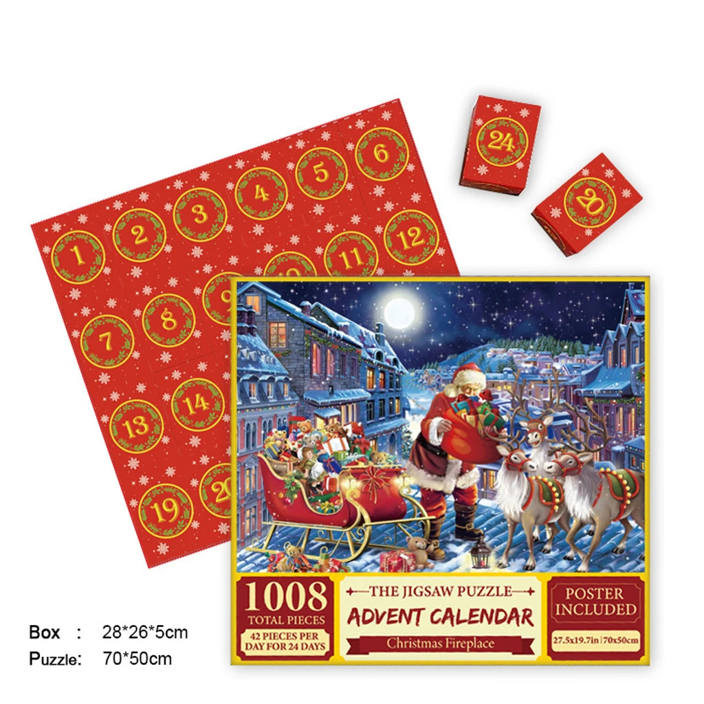 Merry Jigsaw Advent Calendar Puzzle by Geo’s Online Store