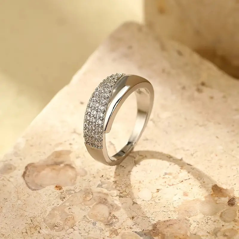 Elegant Adjustable Sparkle Ring by Geo’s Online Store