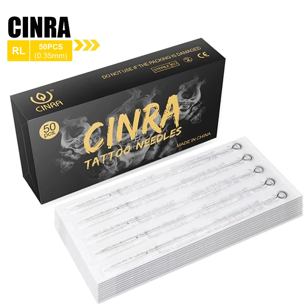 CINAR Disposable Tattoo Needles 3/5/7/9/11/13/15RL For Tattoo Machines Gun Round Liner Magnum Tattoo Machine Kit Tattoo Supplies by Geo’s Online Store