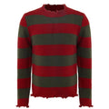 Freddy Krueger Sweater Halloween Cosplay Costume Adult Red Green Stripes Men‘s Outfits Gift Theme Party Carnival Takerlama by Geo’s Online Store