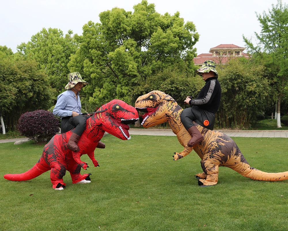 T-REX Monster Inflatable Costume Blow Up Cosplay Dinosaur Clothing Carnival Halloween Christma Dress For Man Woman Party Show by Geo’s Online Store