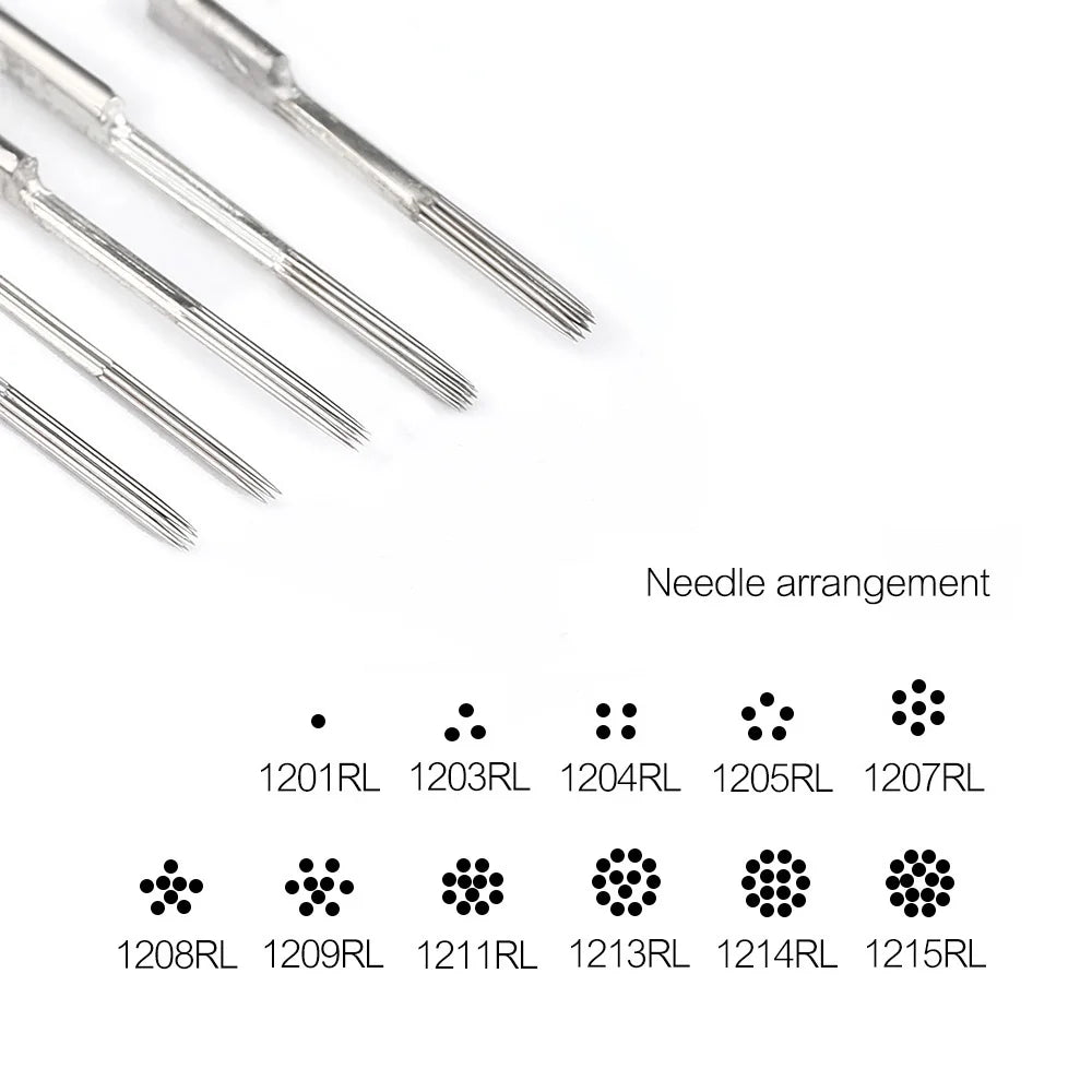 CINAR Disposable Tattoo Needles 3/5/7/9/11/13/15RL For Tattoo Machines Gun Round Liner Magnum Tattoo Machine Kit Tattoo Supplies by Geo’s Online Store