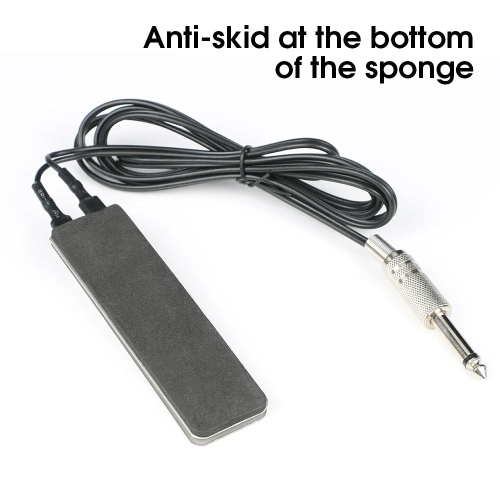 Stainless Steel Tattoo Foot Pedal Mini Switch With Power Cord Clip Tattoo Machine Power Controller Tattoo Accessories Tattoo Kit by Geo’s Online Store