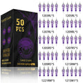 Tattoo Needle Kit LASTJUDG 50PCS Tattoo Needle For Permanent Makeup Tattoo Machine Kit Disposable Tattoo Cartridge Needle Kit by Geo’s Online Store